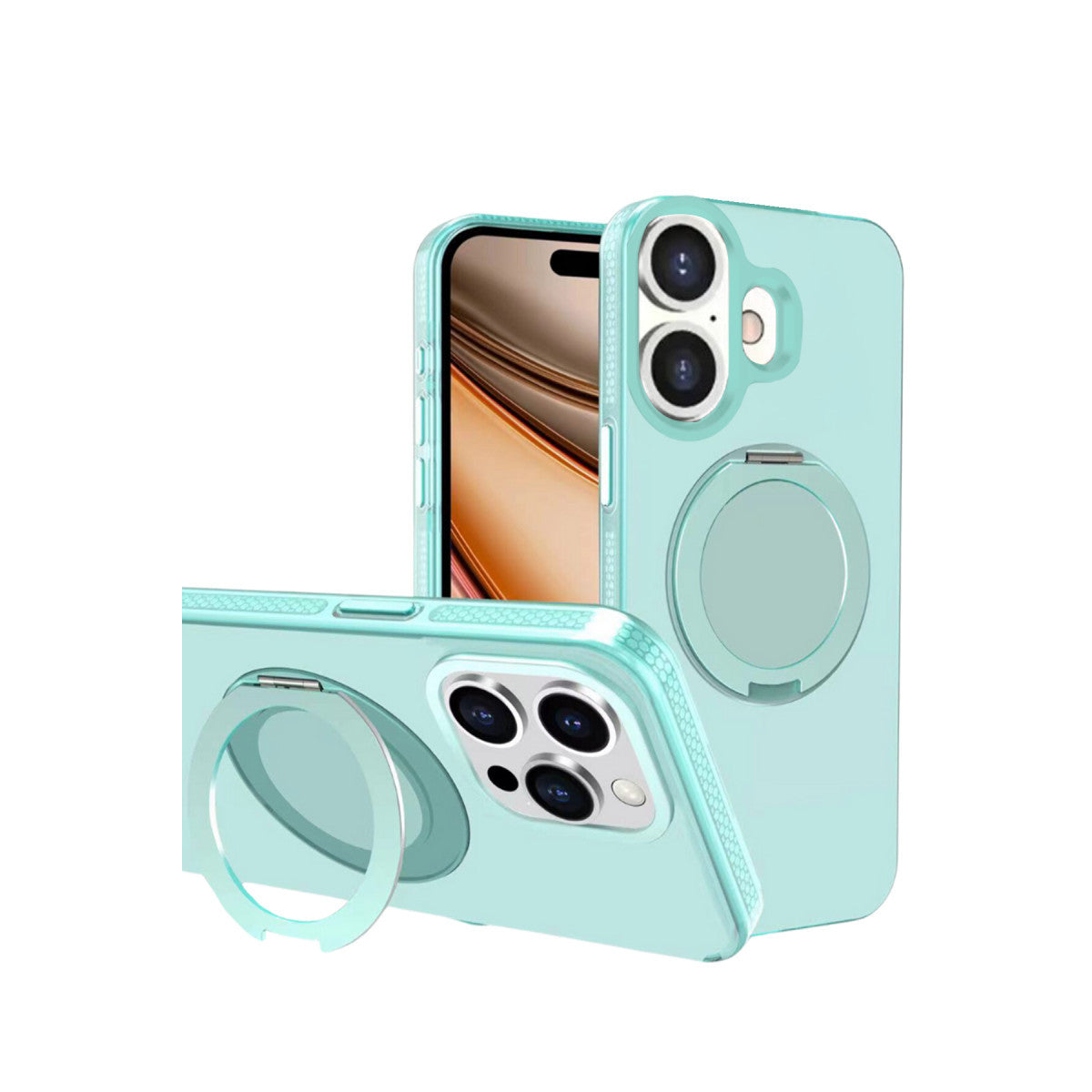 Yesido Apple iPhone 16 PC17 Roza Magsafe Standlı Kapak